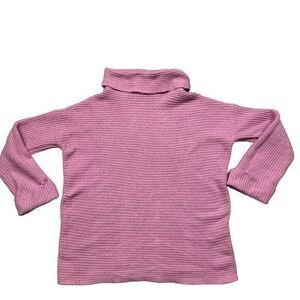 Anthropologie Pilcro Cowl Neck Sweater‎ Women's Size L Pink Long Sleeve Pullover